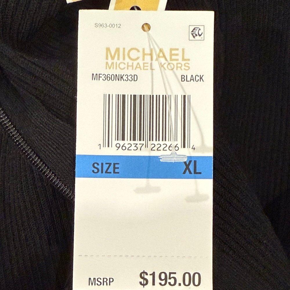 NWT MICHAEL Michael Kors Black Cut Out Sweater - Picture 4 of 5
